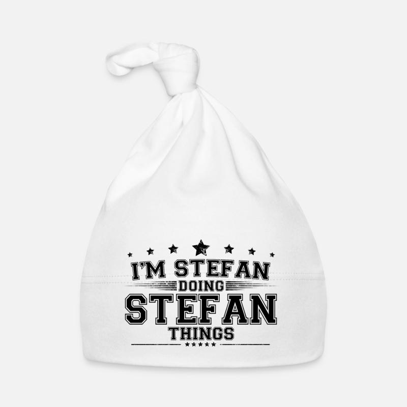 i’m Stefan doing Stefan things Organic Baby Cap