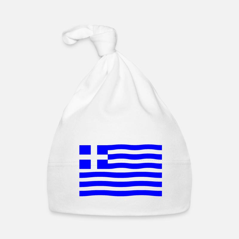 Drapeau de la Grèce / DRAPEAU GREC Bonnet bio Bébé