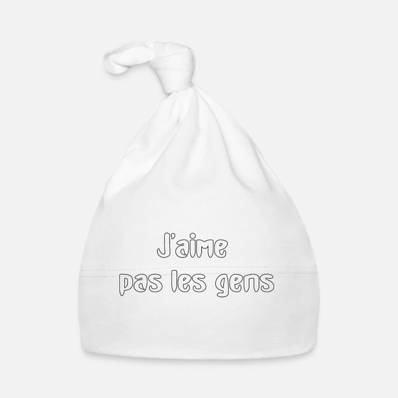 J'aime pas les gens... Bonnet bio Bébé