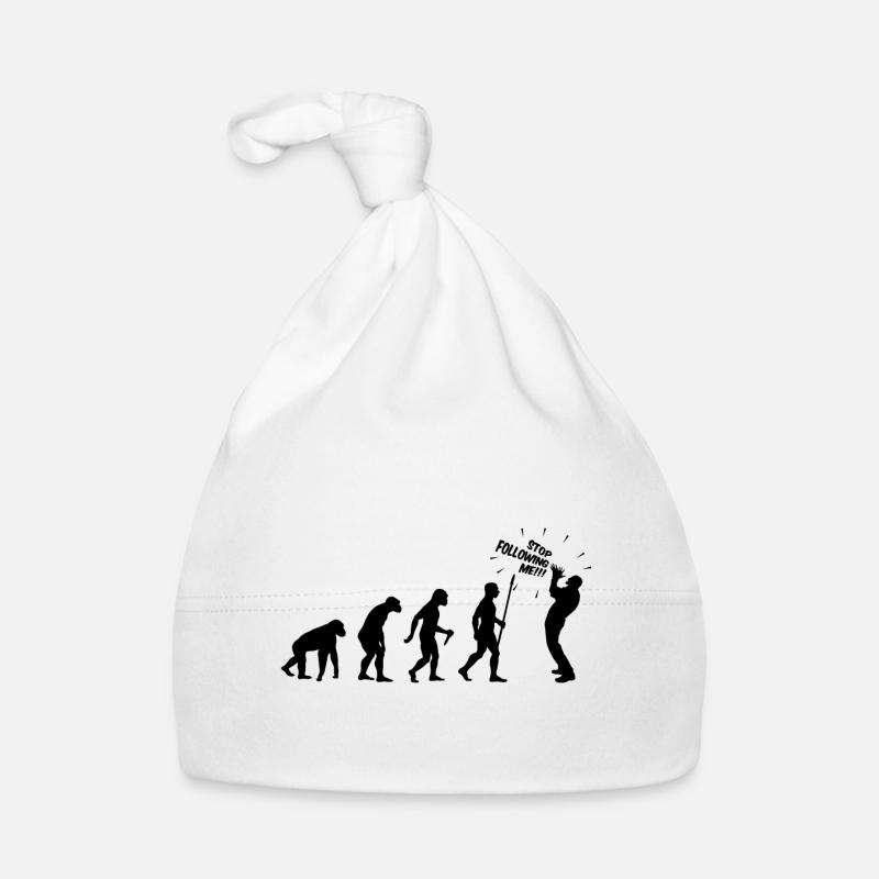 ARRÊTEZ DE ME SUIVRE - Bonnet bio Bébé - blanc