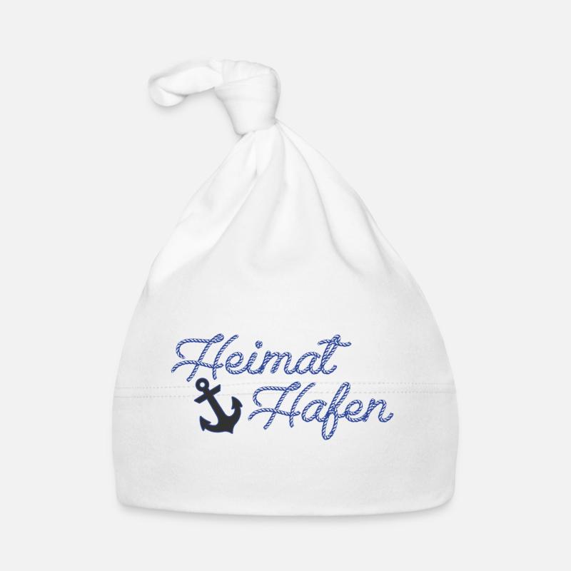 Heimat Hafen - Baby Bio-Mütze - Weiß