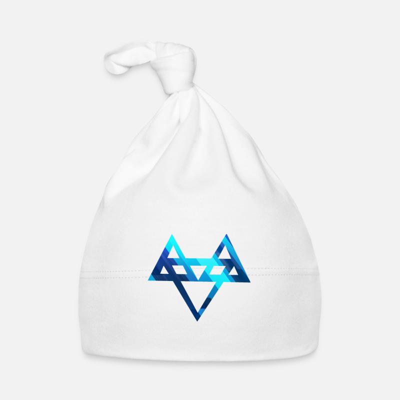 Logo Bleu Neffex 3D 1 - Bonnet bio Bébé - blanc