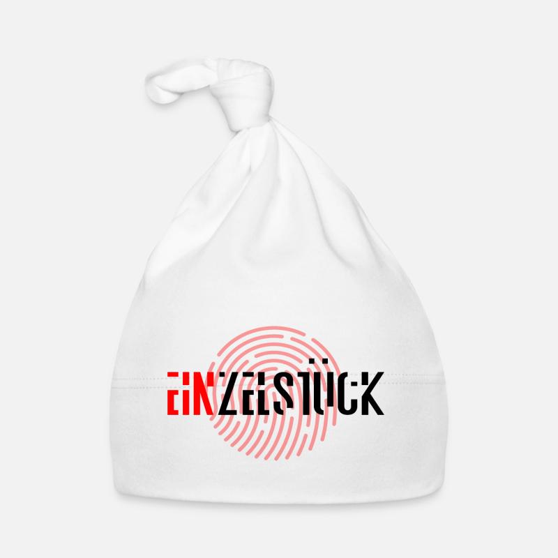 Einzelstück - Baby Bio-Mütze - Weiß