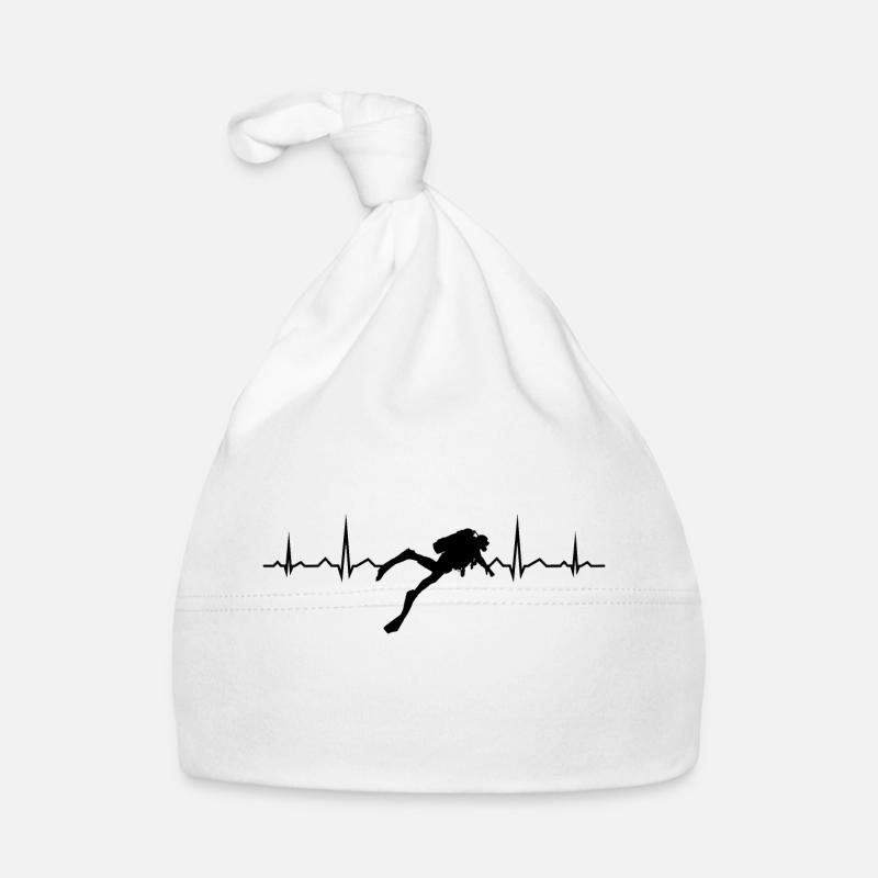 Heartbeat Diving Divers Plongée Plongée sous-marine Bonnet bio Bébé