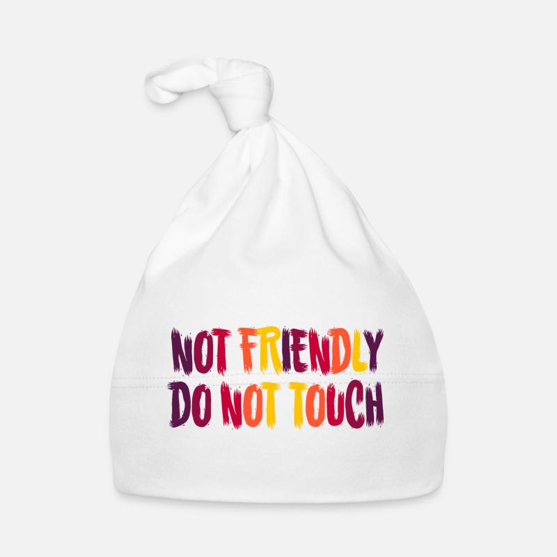 Please do not touch - I am not friendly! Organic Baby Cap