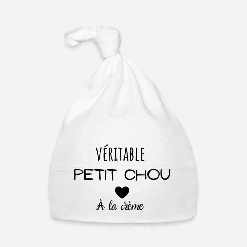 Véritable petit chou à la crème Bonnet bio Bébé