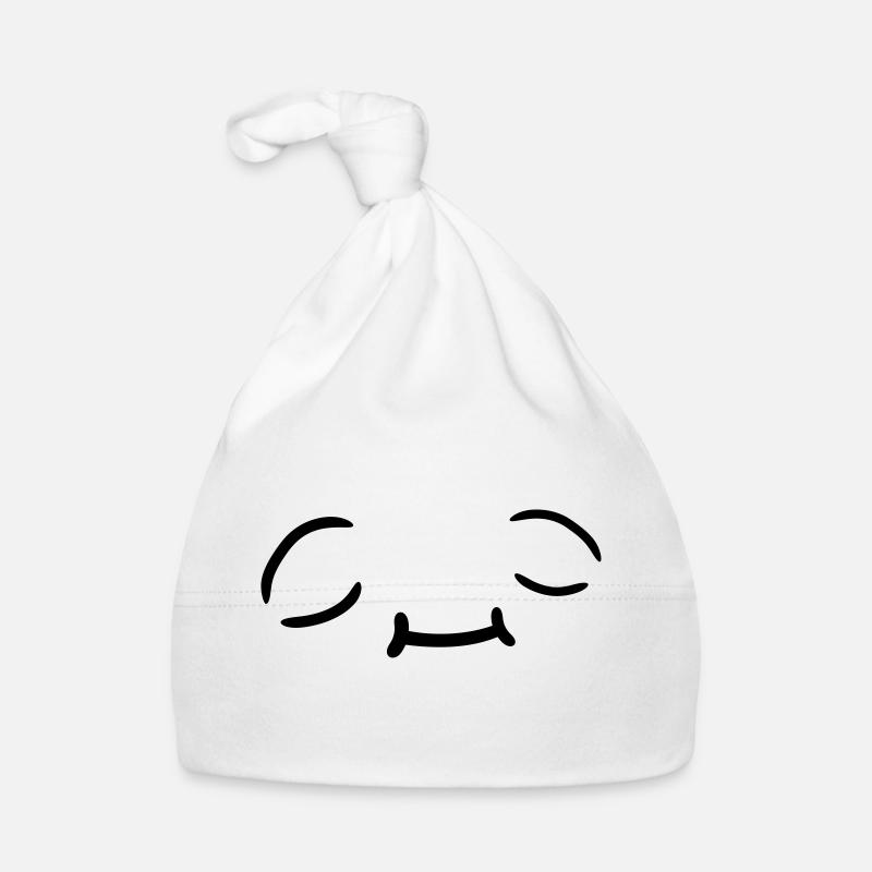 Entspanntes Gesicht Design Baby Bio-Mütze