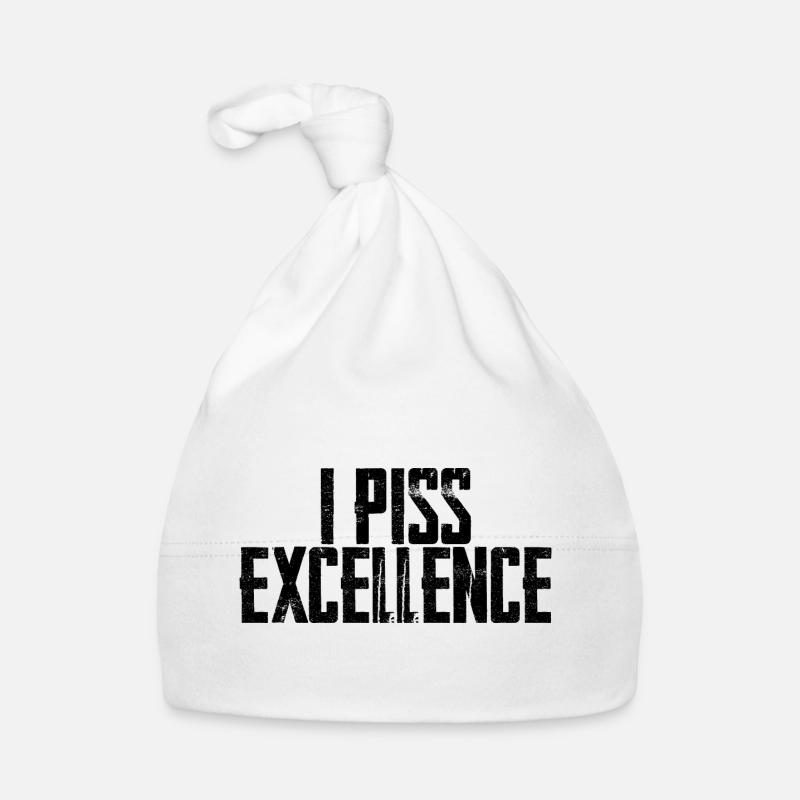 I Piss Excellence Organic Baby Cap