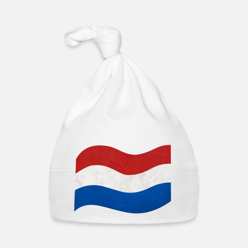 Drapeau des Pays-Bas Bonnet bio Bébé