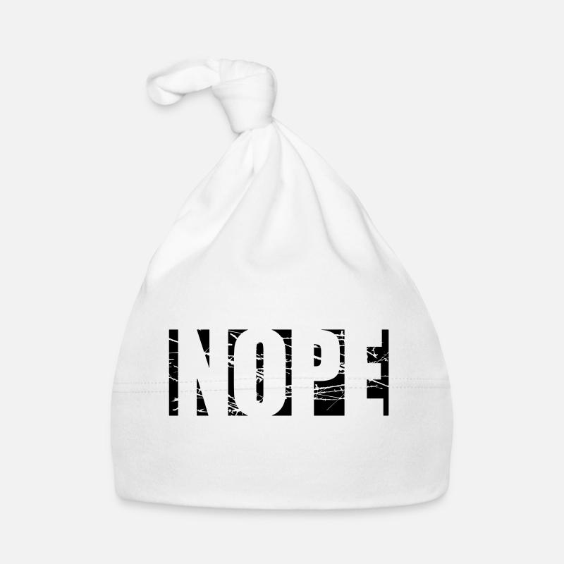 Kratzer Nope Logo Baby Bio-Mütze