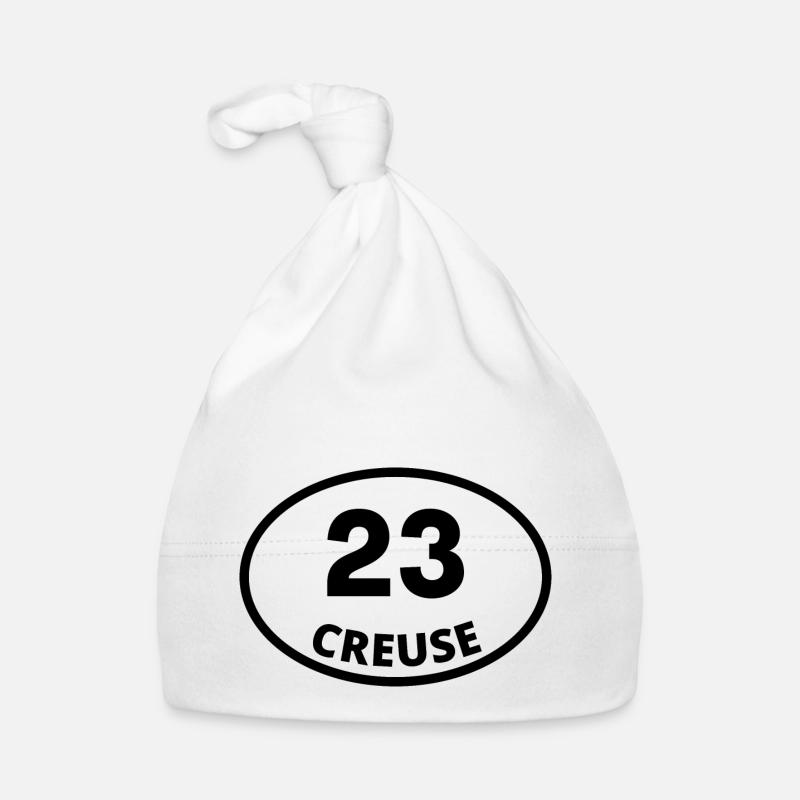 23 creuse - Bonnet bio Bébé - blanc
