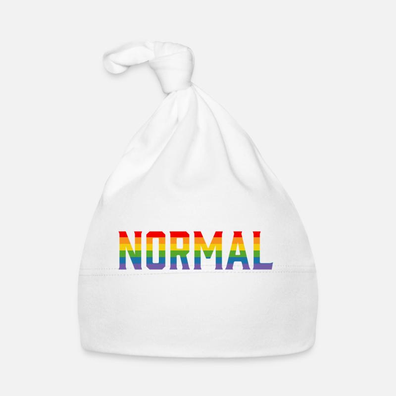 Regenbogen normal tshirt LGBT lgbtqi queer Baby Bio-Mütze