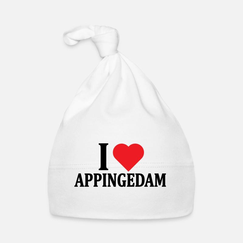 I love Appingedam t-shirt Nederland gift idea Organic Baby Cap