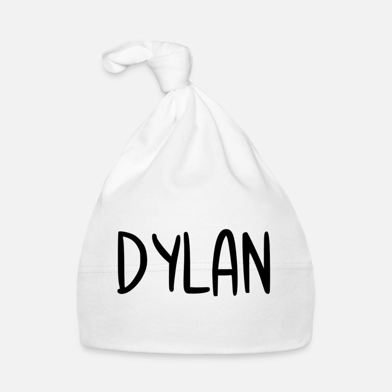 Dylan Custom Name Font Text Birthday Organic Baby Cap