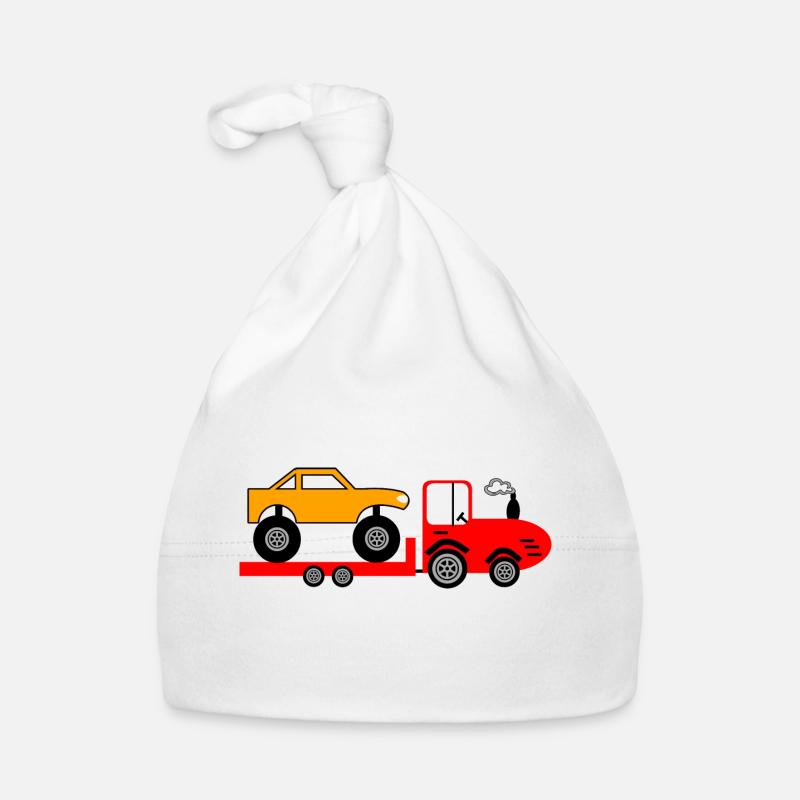 Tractor Organic Baby Cap