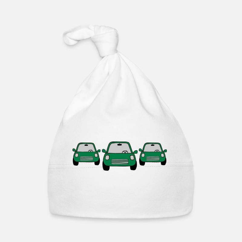 3 Cars Comic Organic Baby Cap