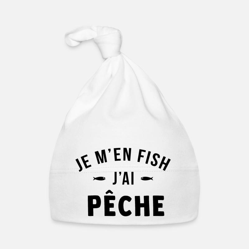 Je m'en fish j'ai pêche Bonnet bio Bébé
