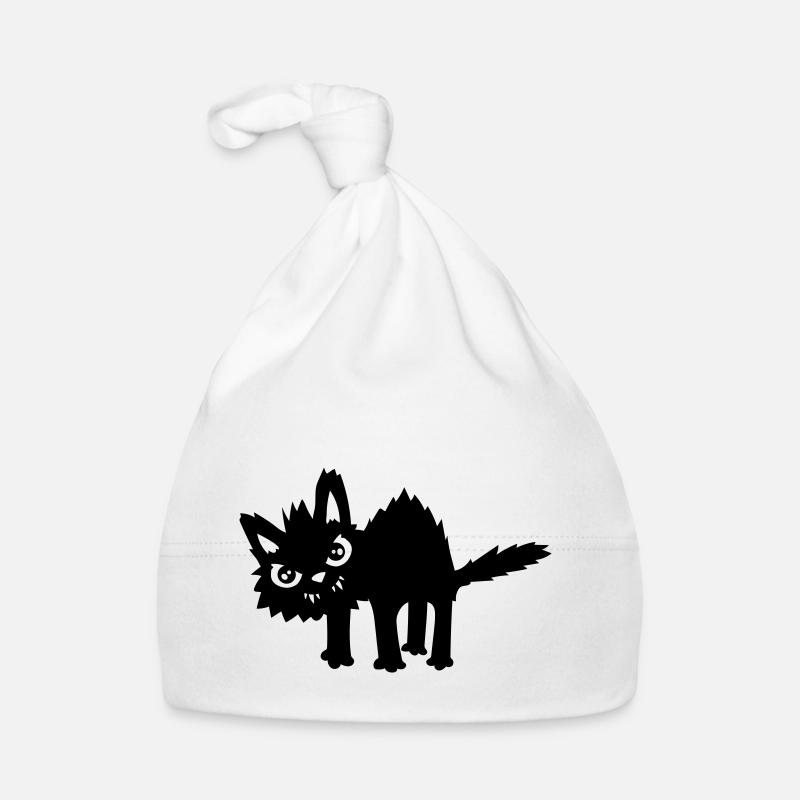 Evil funny cat Organic Baby Cap