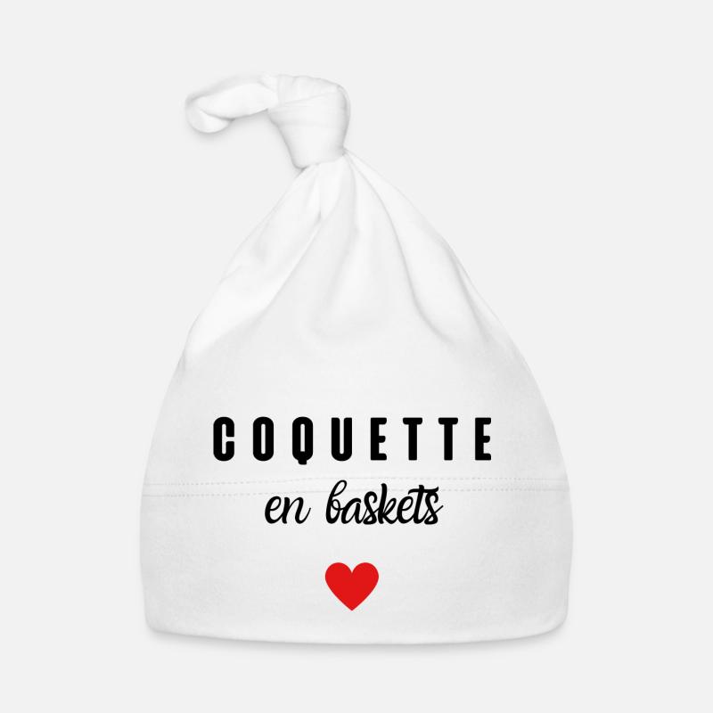 coquette en baskets Bonnet bio Bébé