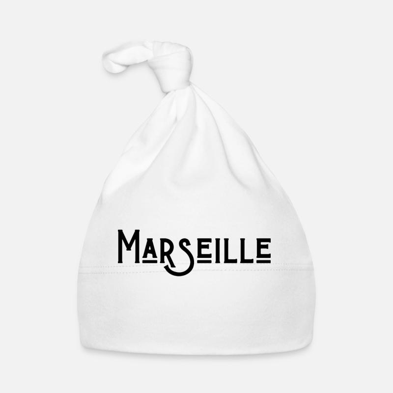 marseille - Bonnet bio Bébé - blanc
