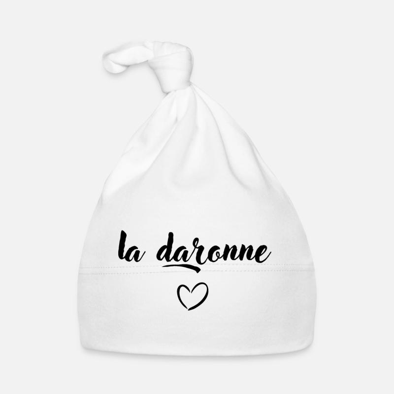 La Daronne - Bonnet bio Bébé - blanc