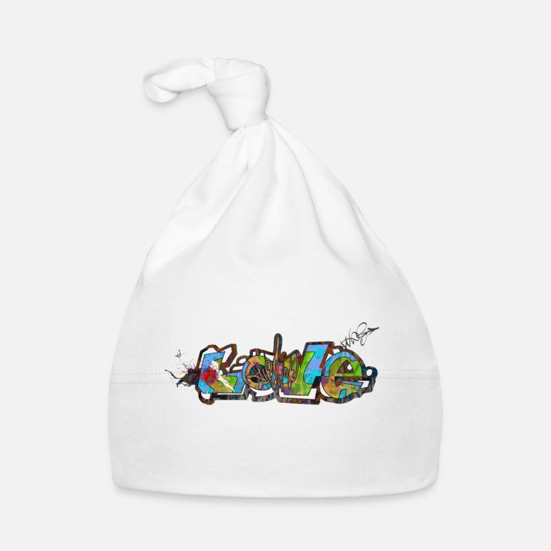 Graffiti-Spray Baby Bio-Mütze