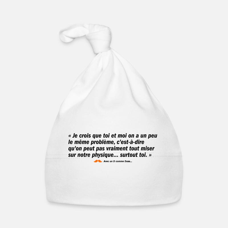Surtout toi (b) - Bonnet bio Bébé - blanc