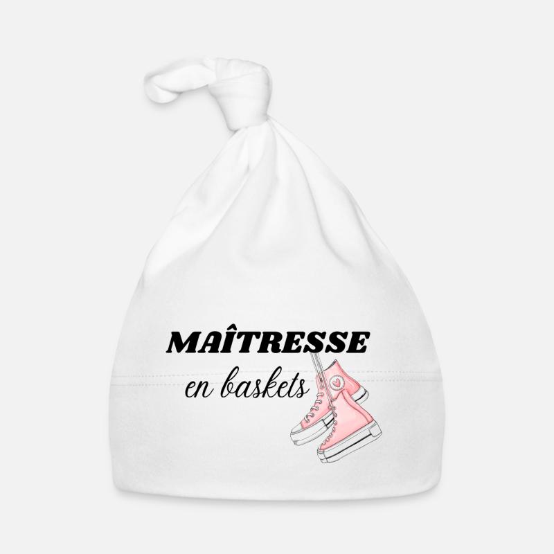 maîtresse en baskets Bonnet bio Bébé