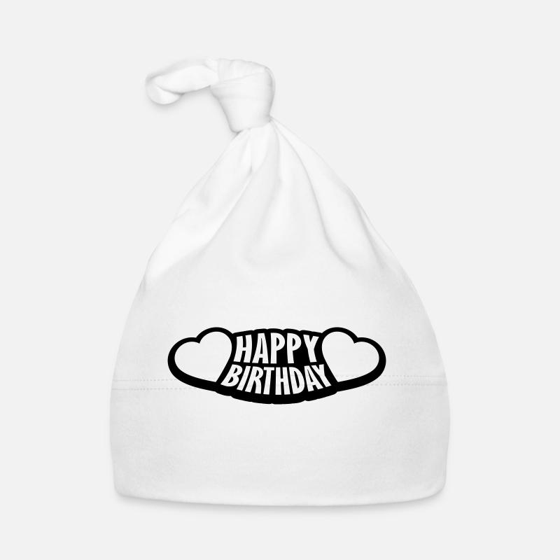 Logo Joyeux anniversaire Bonnet bio Bébé