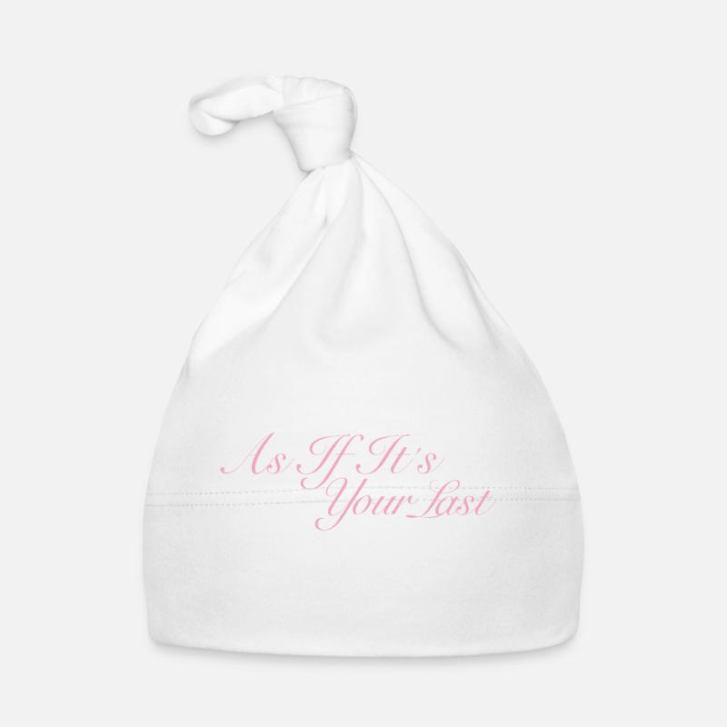 BLACKPINK COMME SI C’ÉTAIT VOTRE DERNIER - Bonnet bio Bébé - blanc
