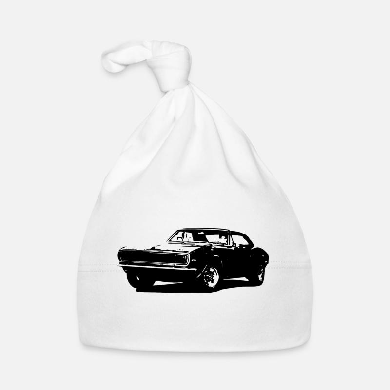 Auto - Baby Bio-Mütze - Weiß
