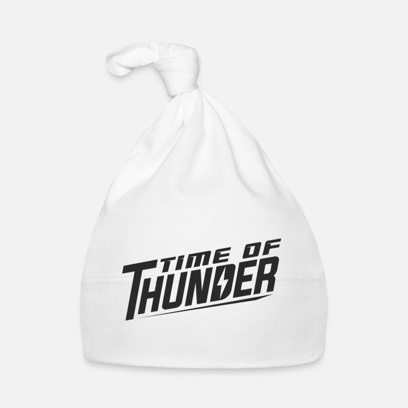 TIME OF THUNDER CLASSIC N&B - Bonnet bio Bébé - blanc
