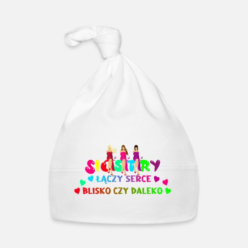Schwestern T-shirt Partnerlook Geschenk Polnisch Baby Bio-Mütze