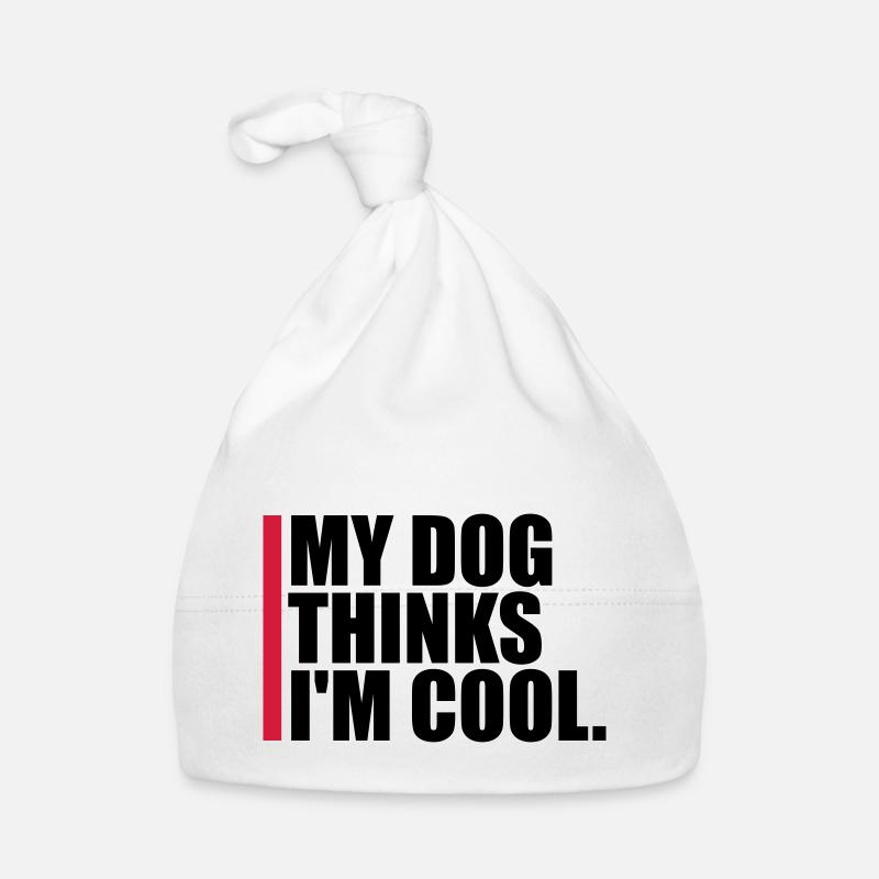 Dog thinks in the cool Organic Baby Cap