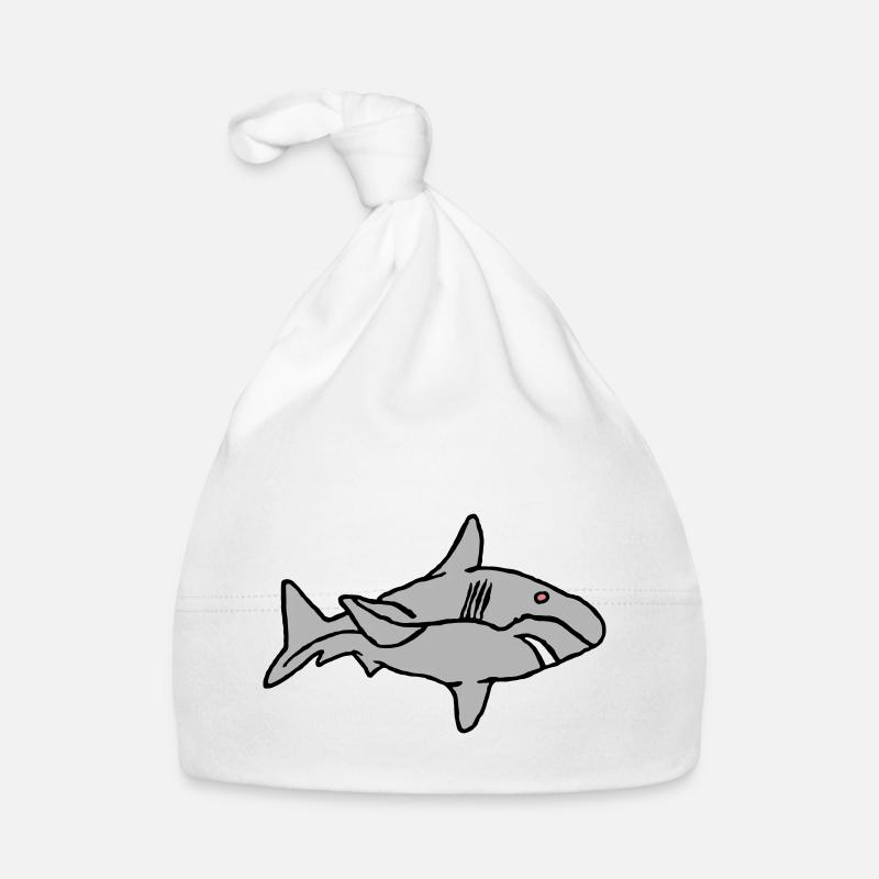 Fish Shark Predator Predator Water Graffiti Ocean Organic Baby Cap