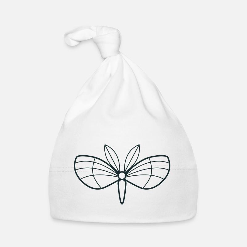 moth with cute stunning wings Organic Baby Cap