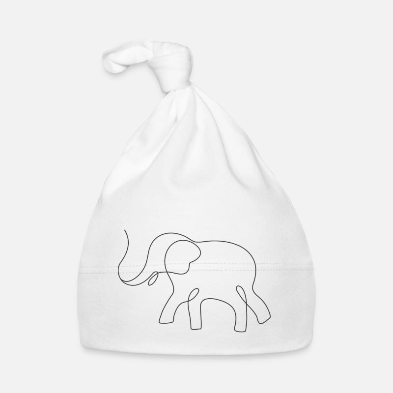 Elephant Organic Baby Cap