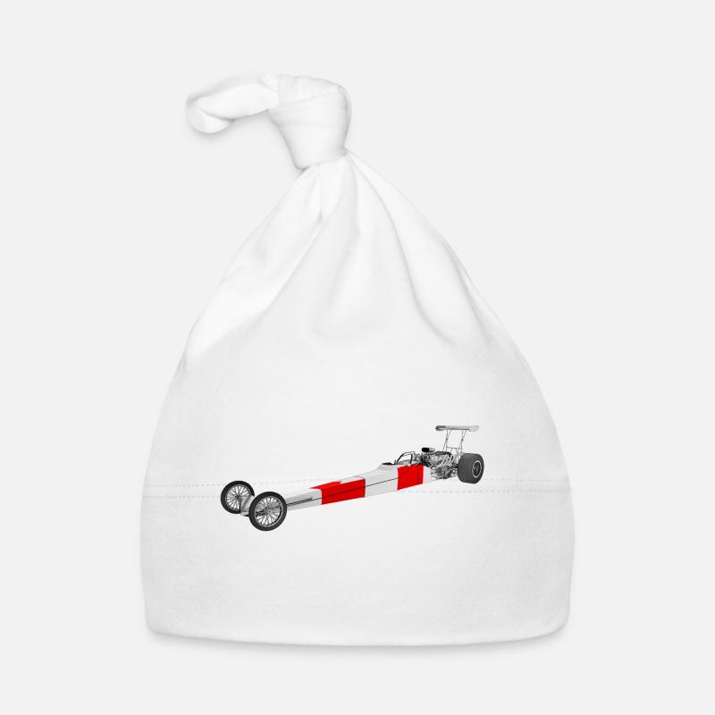 Dragster racing car Organic Baby Cap