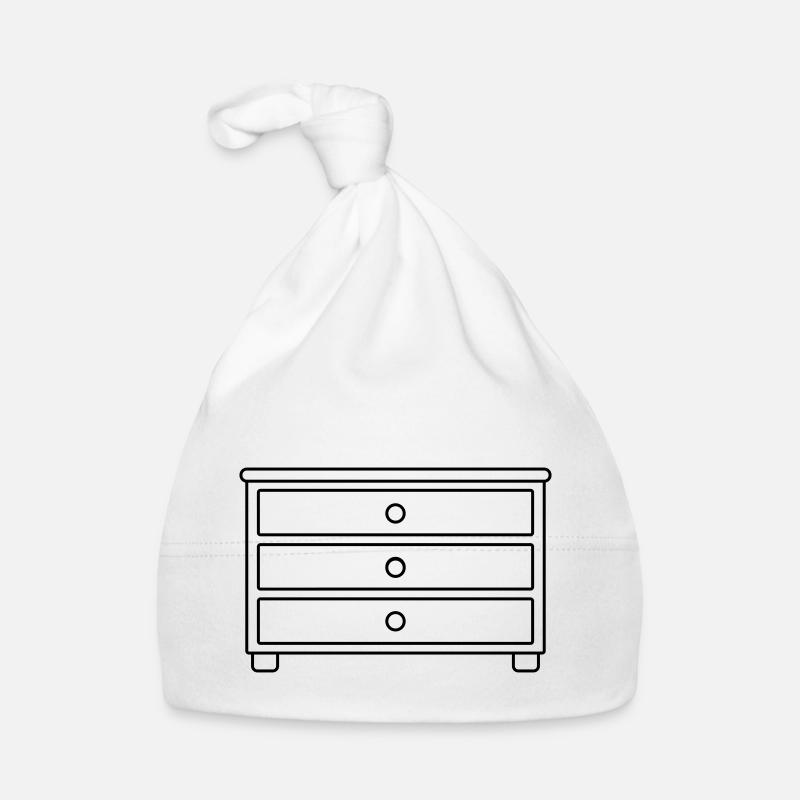 Möbelstück Schubladen Kommode Design Baby Bio-Mütze