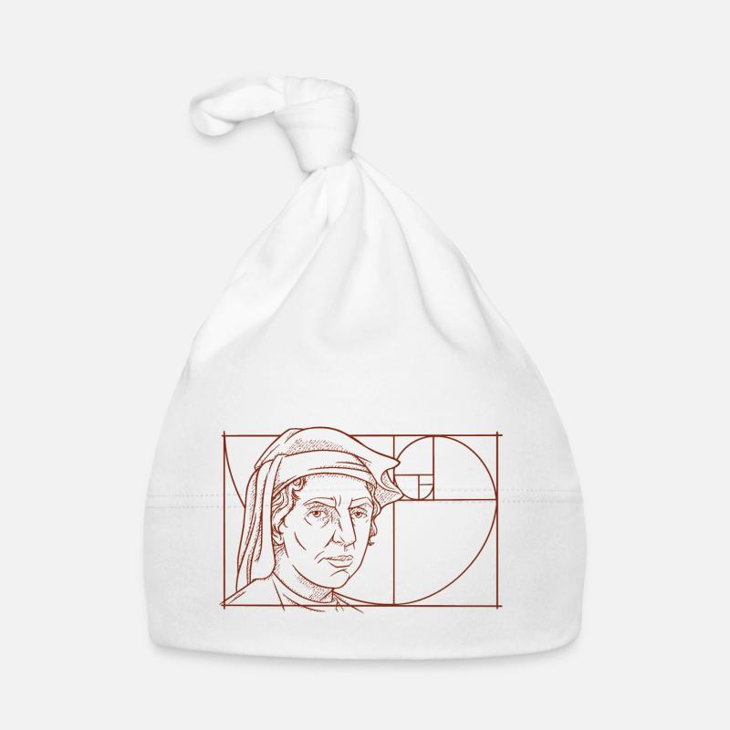 Leonardo Fibonacci Mathematician Math Series Follow Organic Baby Cap