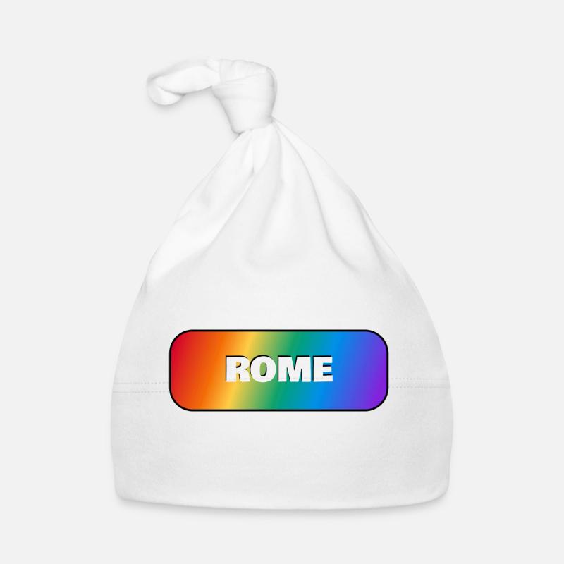 ROME RAINBOW HAPPY PRIDE Organic Baby Cap