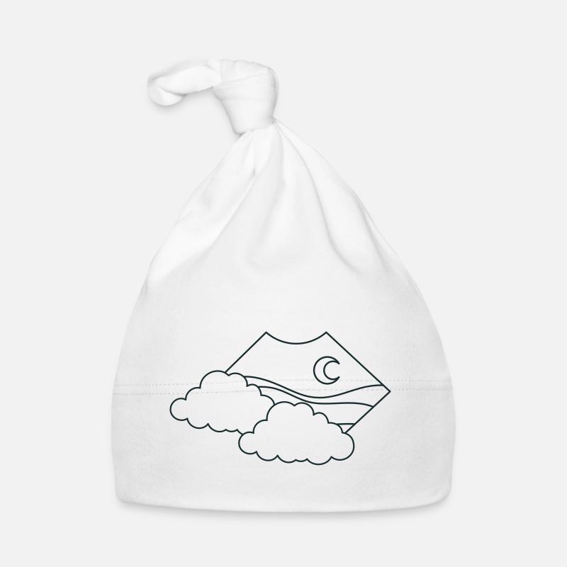 BOHO cloud above moon Organic Baby Cap