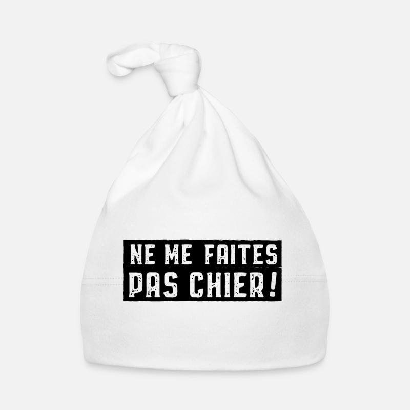 Ne me faites pas chier Bonnet bio Bébé