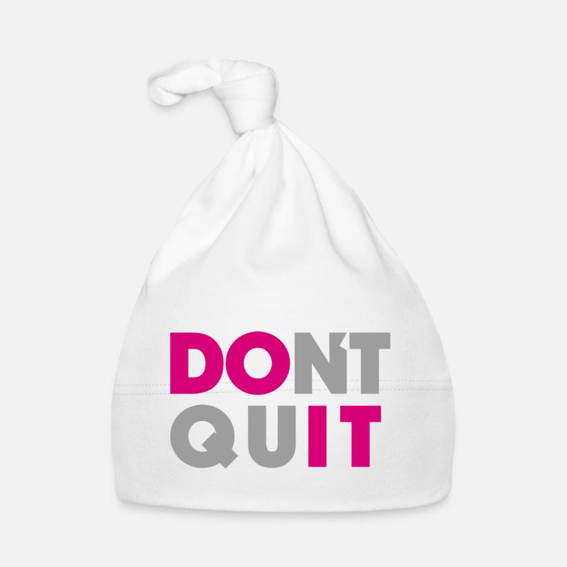dont quit do it Baby Bio-Mütze