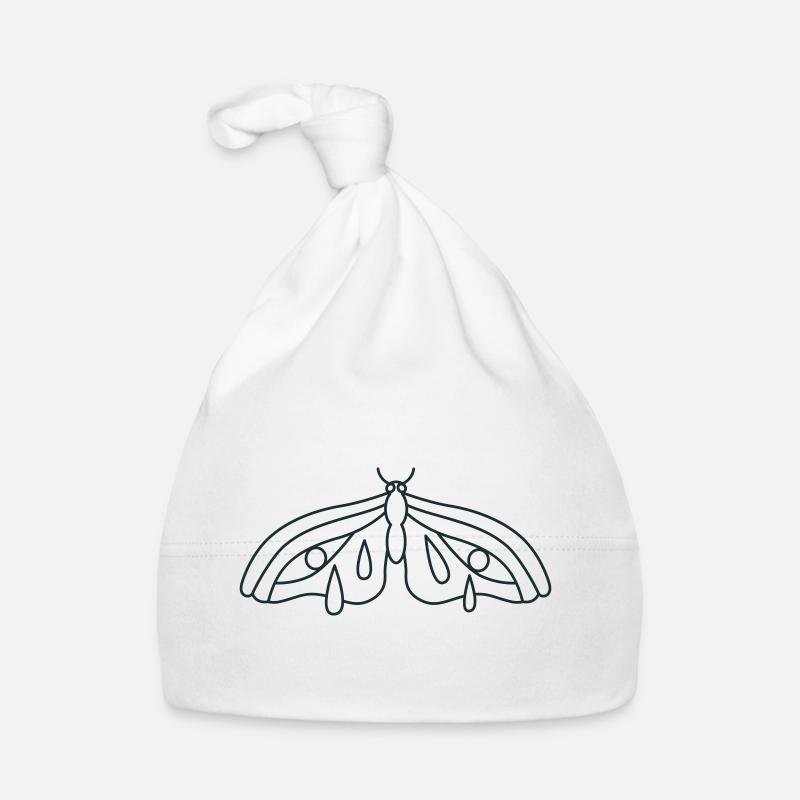 Triste papillon de nuit qui pleure Bonnet bio Bébé
