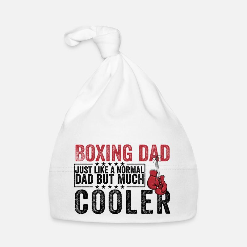 Funny Boxing dad Fathers day gift Organic Baby Cap