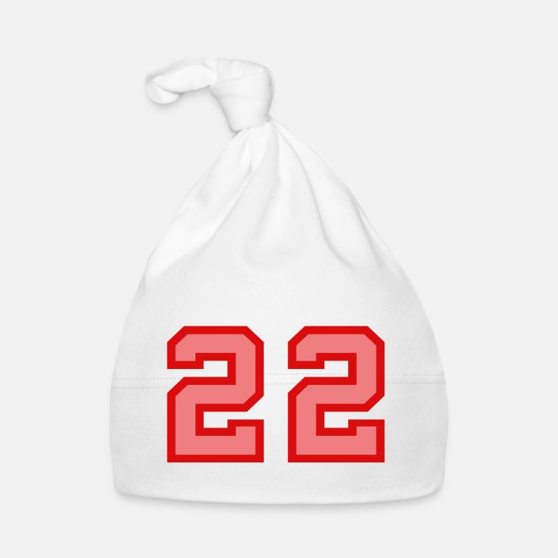 Cool Retro Retrostyle Jersey Number Back Number Organic Baby Cap