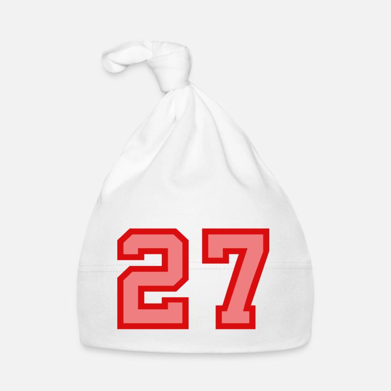 Cool Retro Retrostyle Jersey Number Back Number Organic Baby Cap