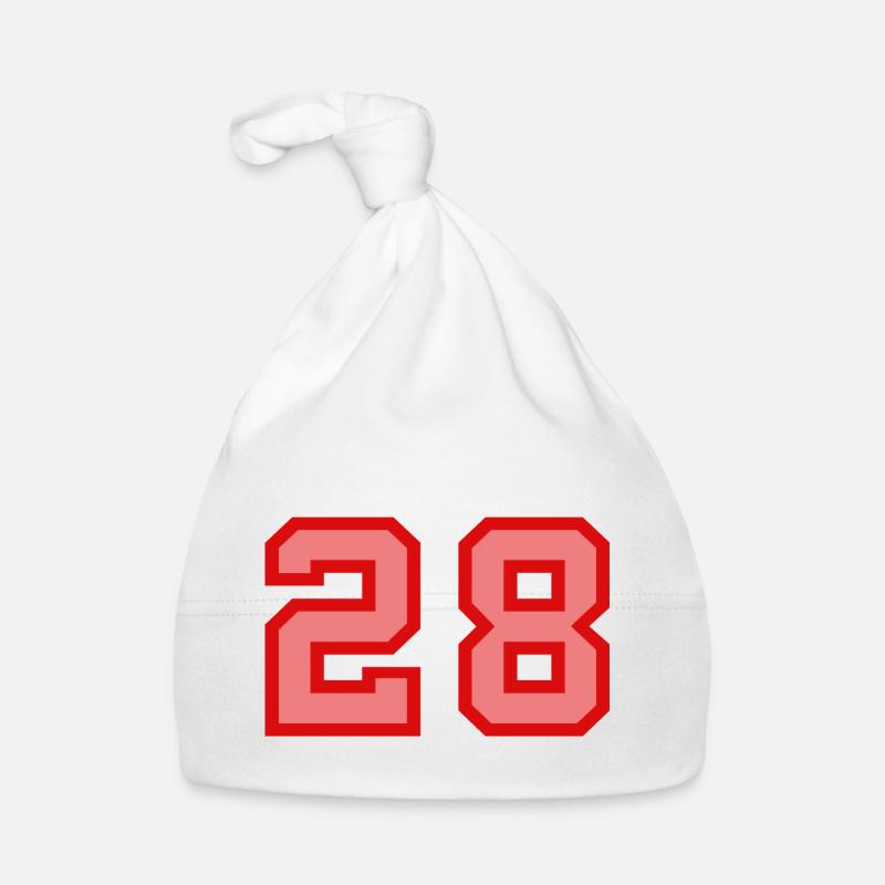 Cool Retro Retrostyle Numéro de maillot numéro de dos Bonnet bio Bébé
