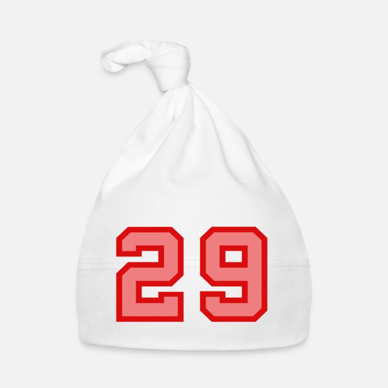 Coole Retro Retrostyle Jersey Nummer Rückennummer Baby Bio-Mütze